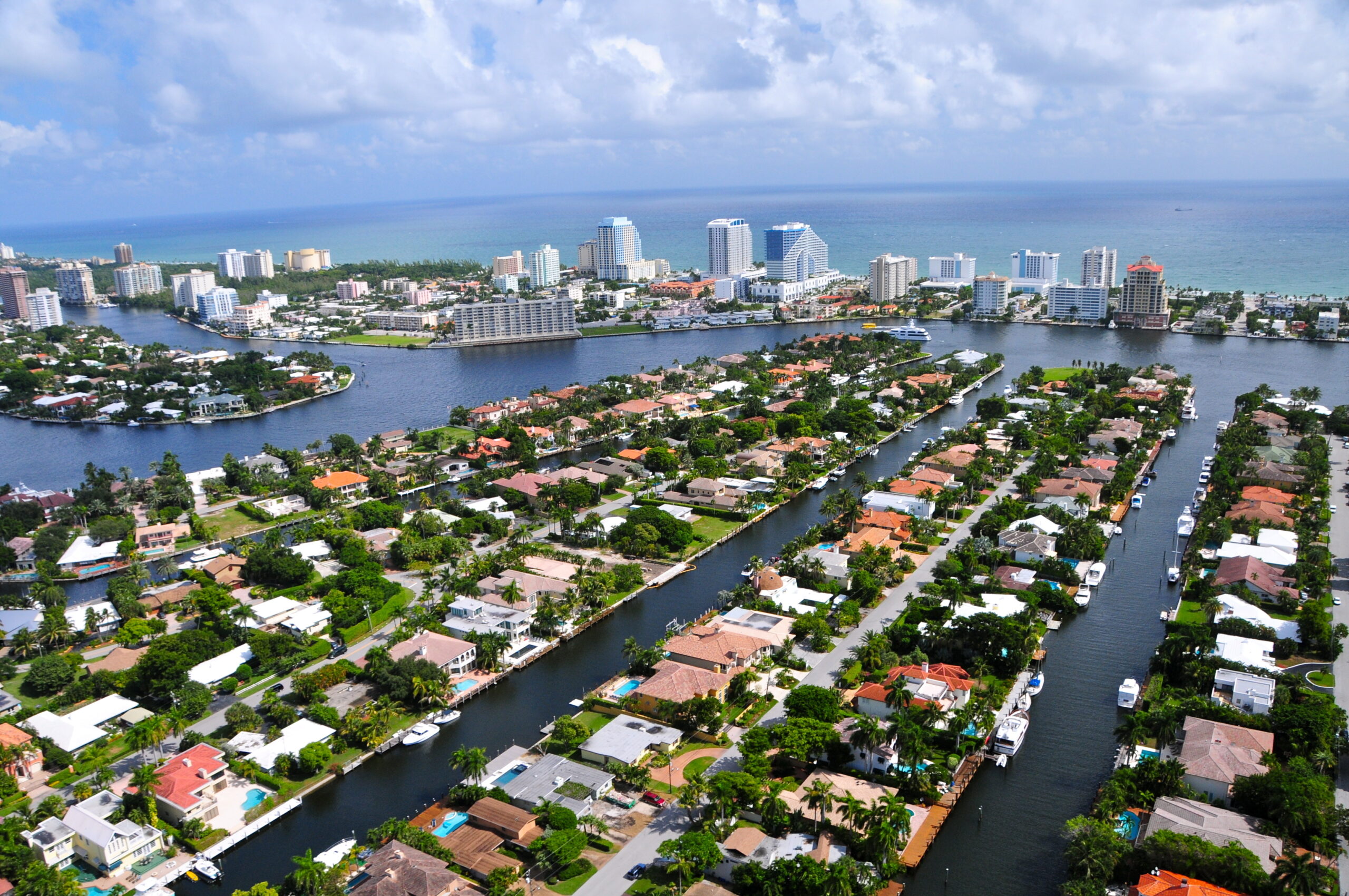 Aerial,View,Of,Fort,Lauderdale,Las,Olas,Isles,,Florida,,Usa