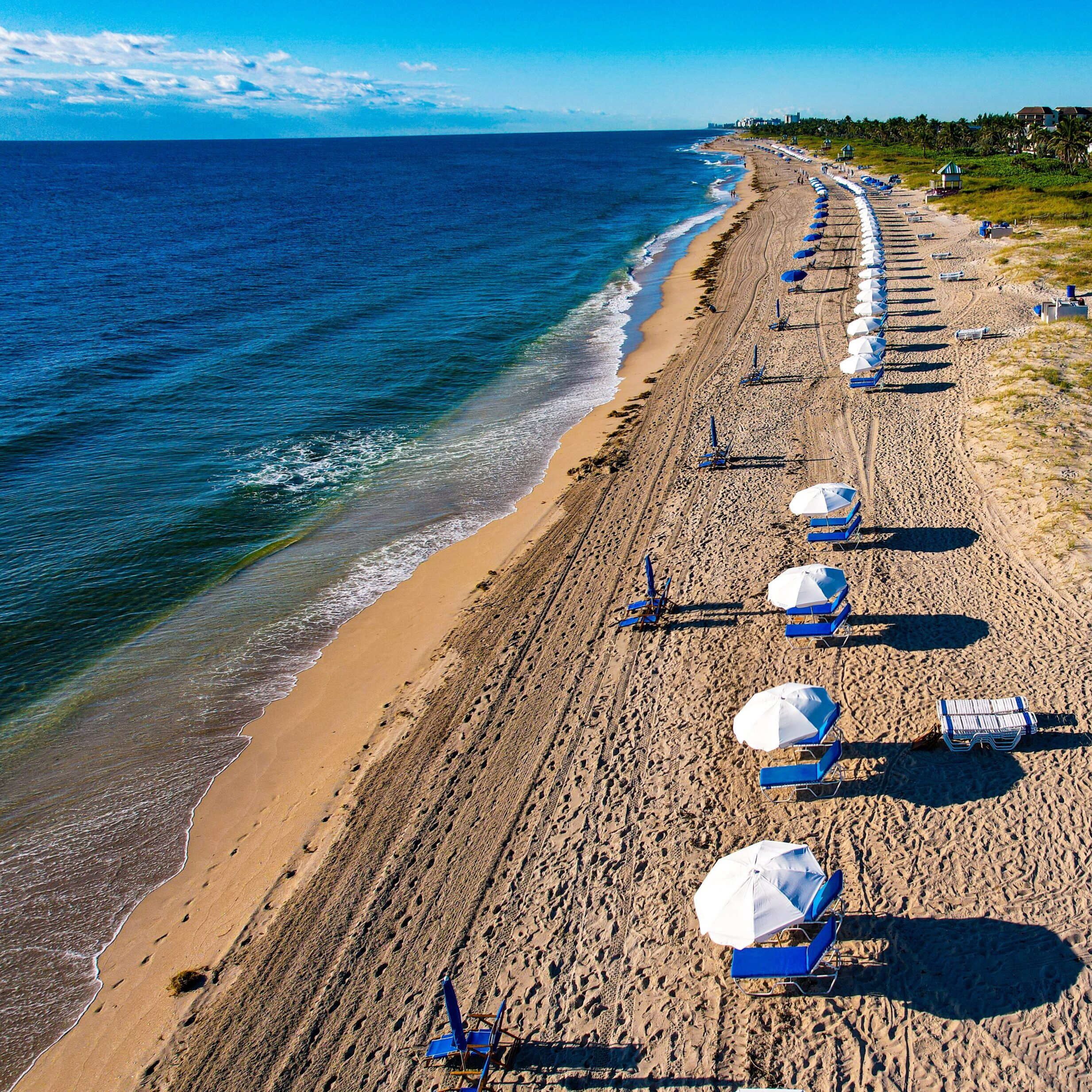 Umbrella,Beach.,Delray,Beach,,Florida.